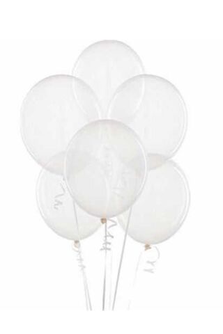 Şeffaf Balon 10 Adet - 12 inc 30 cm Parti Balonu