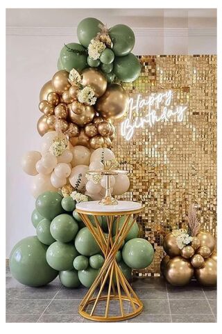 Küf Yeşili Balon 10 Adet - 12 inc 30 cm Parti Balonu