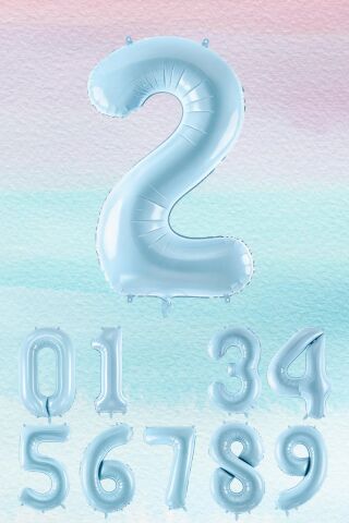 Mavi Rakam Balonlar 75cm Dev Uçan Rakam Balon