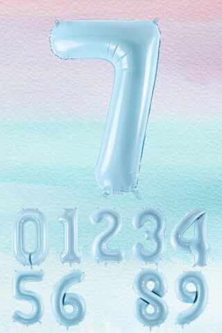 Mavi Rakam Balonlar 75cm Dev Uçan Rakam Balon