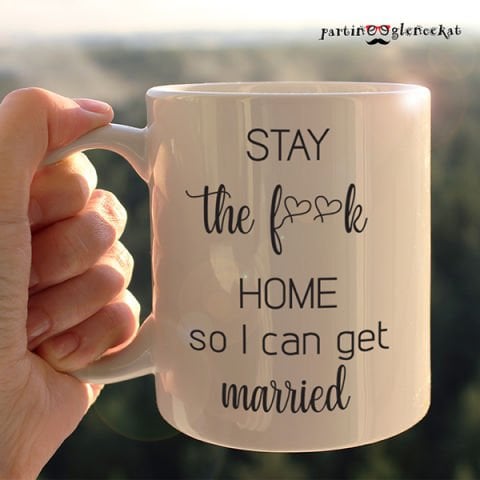 Stay Home Karantina Bride Gelin Kupası