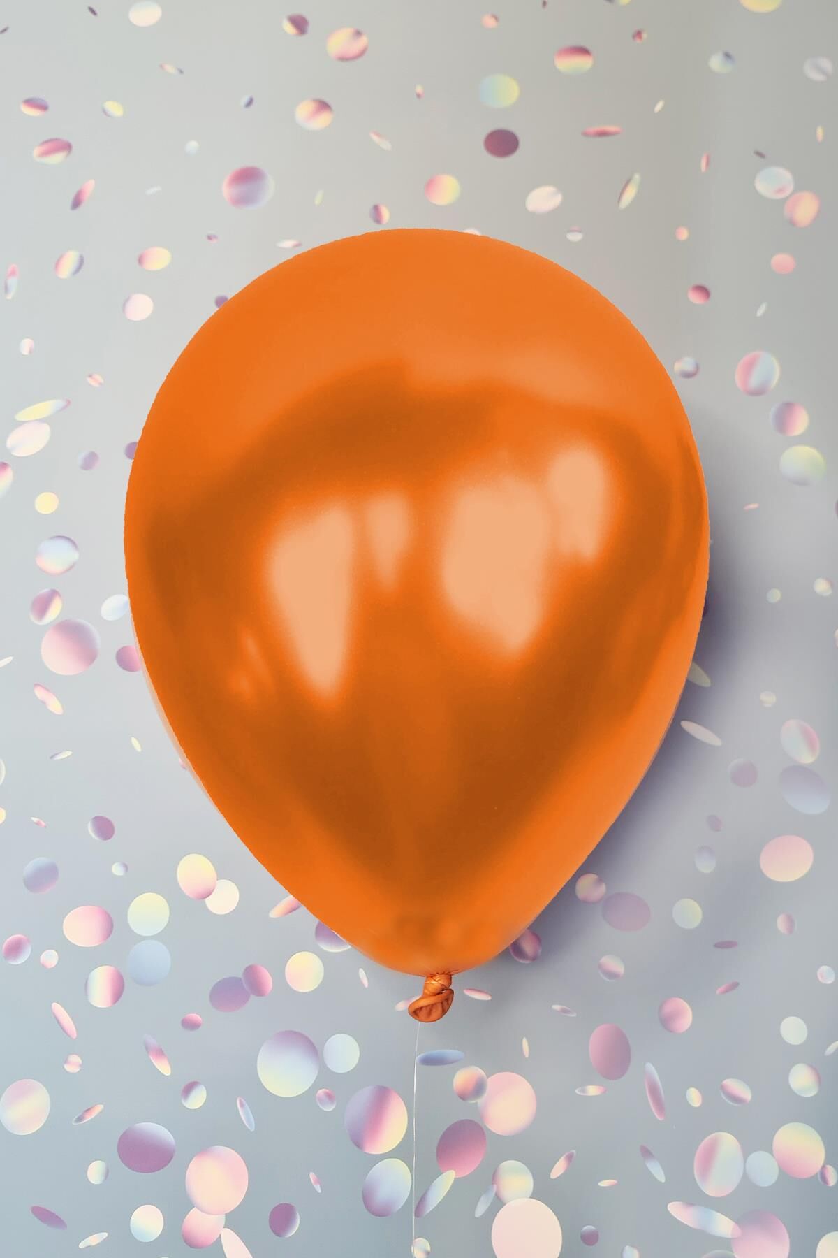 Metalik Turuncu Balon 12'' 30 cm Metalik Balon 10lu Paket