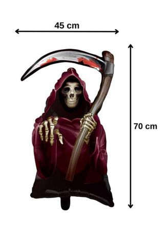Cadılar Bayramı Azrail Balon Oraklı İskelet Azrail Halloween Balonu