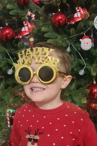 Gold Happy New Year Yılbaşı Parti Gözlüğü Yılbaşı Parti Gözlük