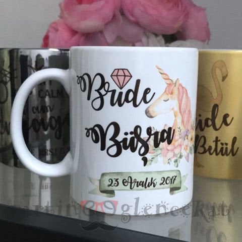 İsimli Gelin Kupası Unicorn
