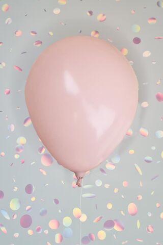 Retro Pink Blush Lateks Balon 12 inç Retro Renk Balonlar 10 lu