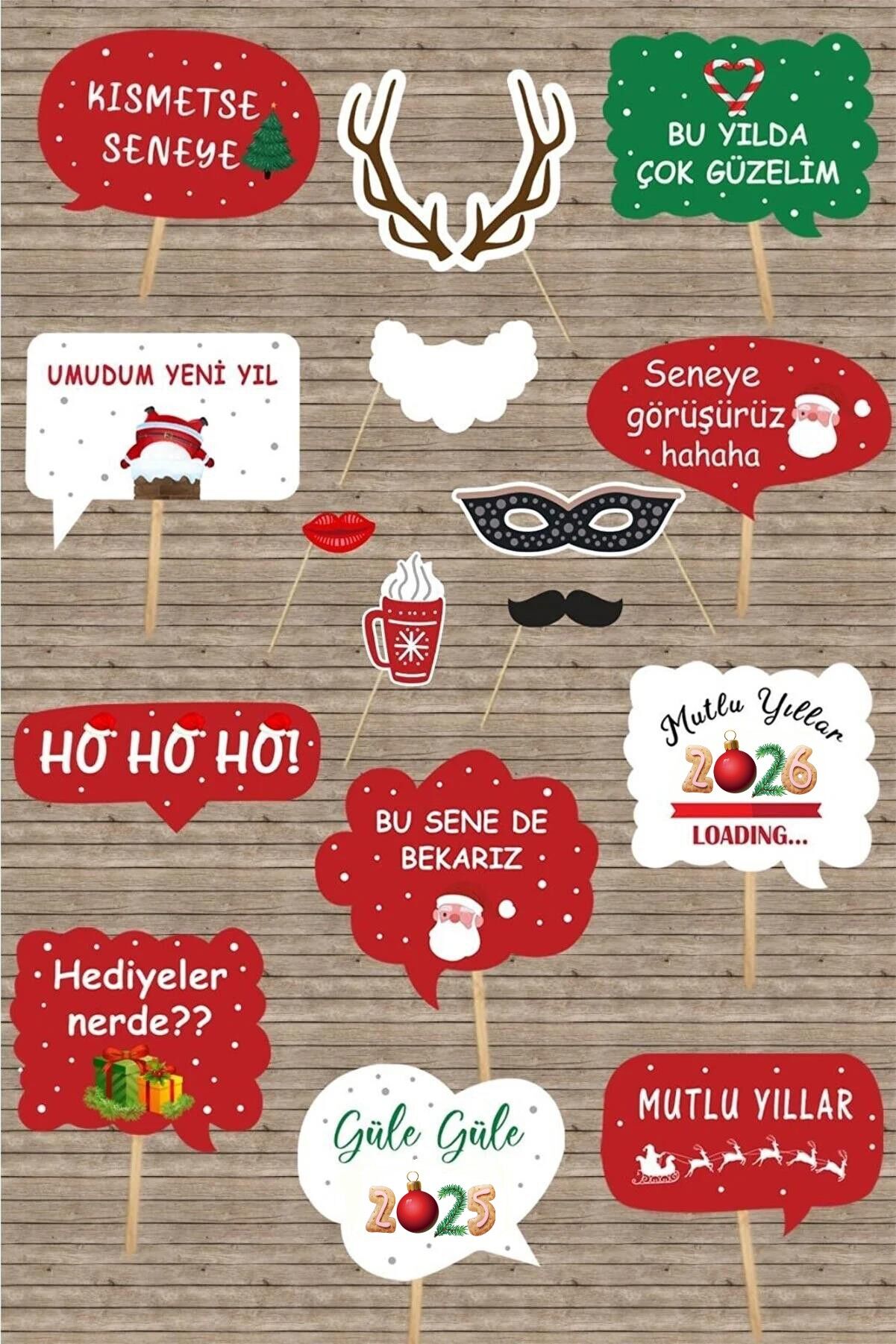 2026 Yılbaşı Yeni Yıl Partisi Konuşma Balonları