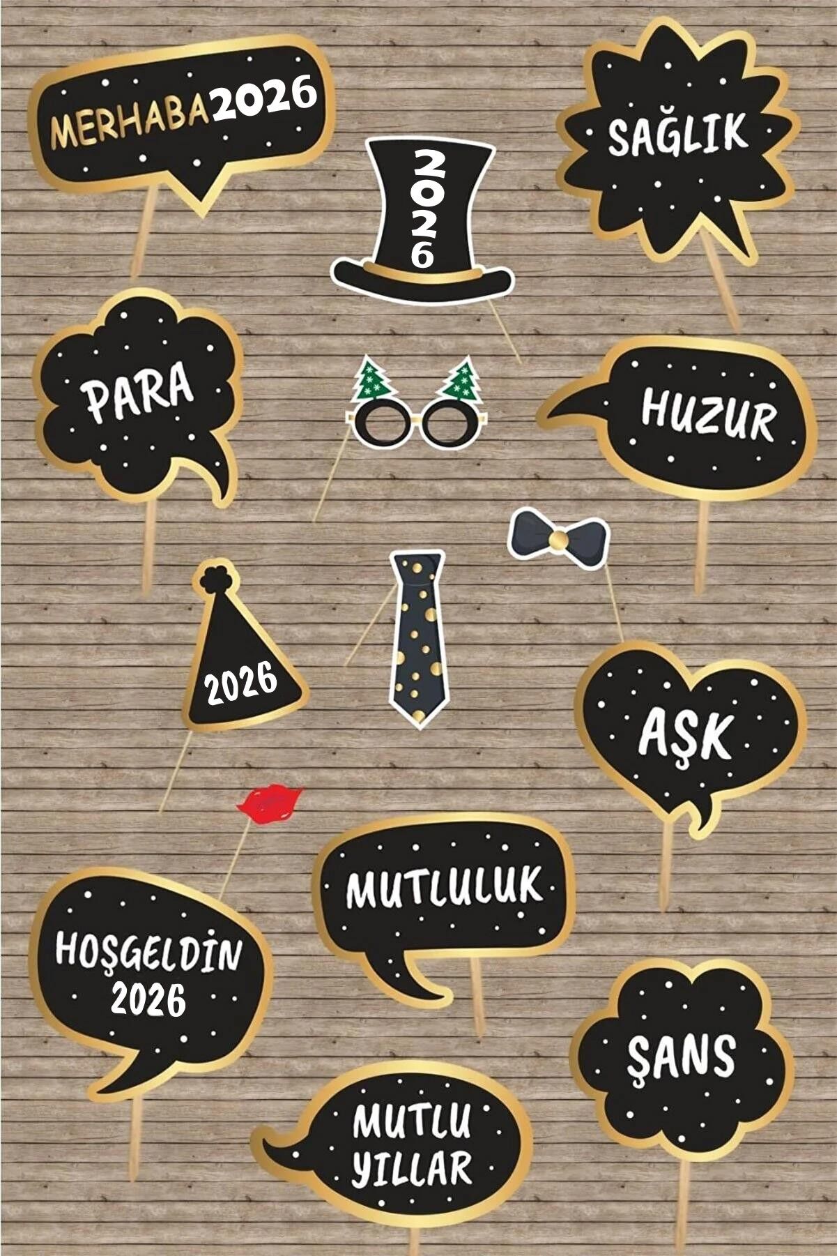 2026 Yılbaşı Yeni Yıl Partisi Konuşma Balonları