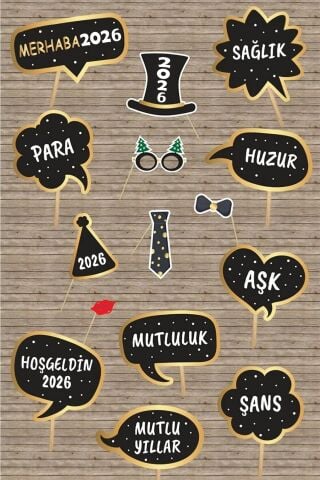 2026 Yılbaşı Yeni Yıl Partisi Konuşma Balonları