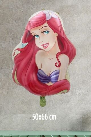 Deniz Kızı Kafa Folyo Balon Güzel Deniz Kızı Kafa Balon