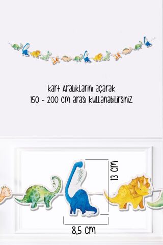 Dinozor Konsept Duvar Süsü Banner