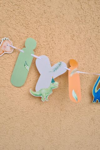 İyi Ki Doğdun Dinozor Tema Banner Dinozor Konsept Duvar Süsü