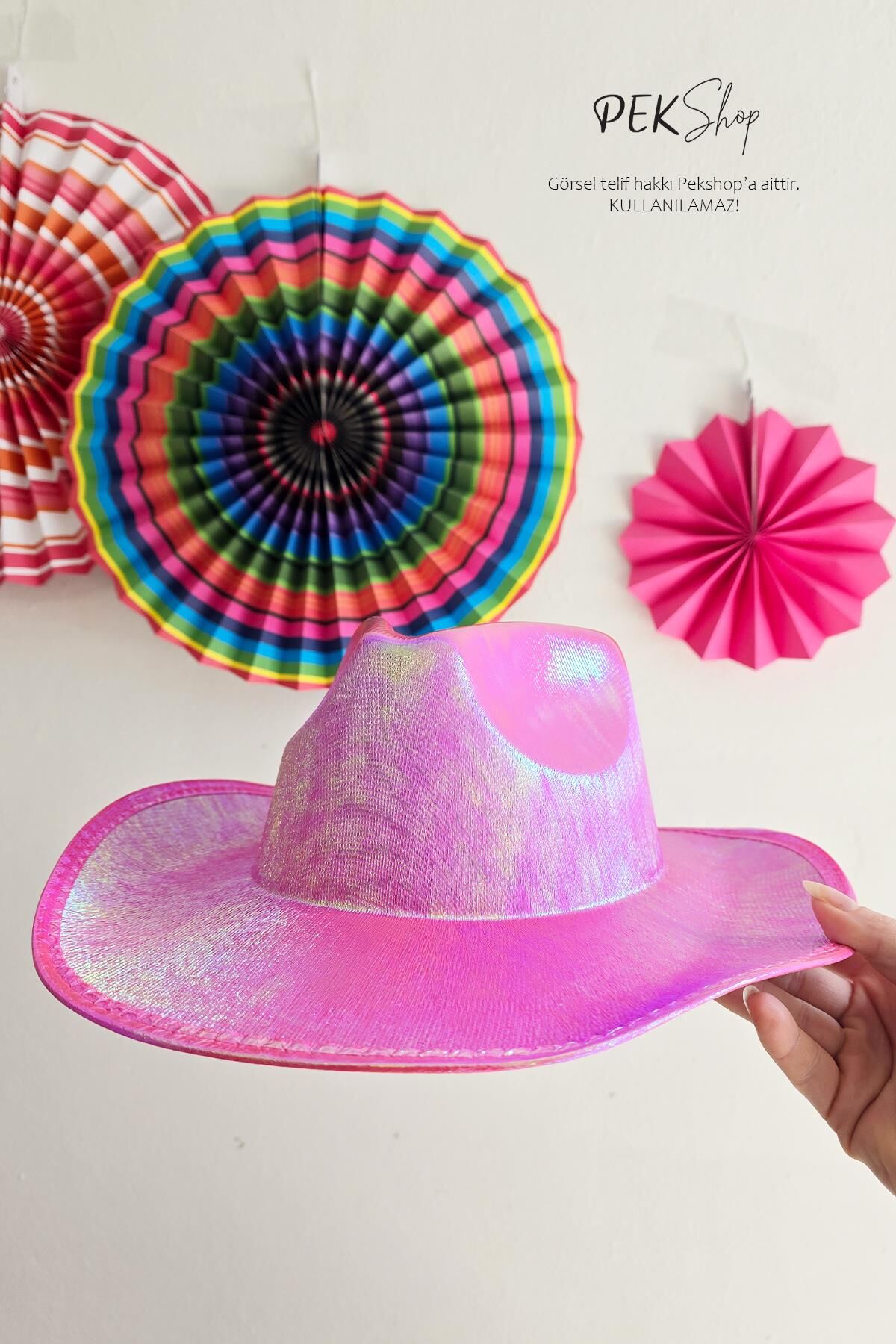 Pembe Kovboy Şapkası