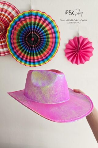 Pembe Kovboy Şapkası
