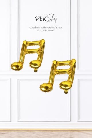 2li Gold Nota Şekilli Folyo Balon Altın