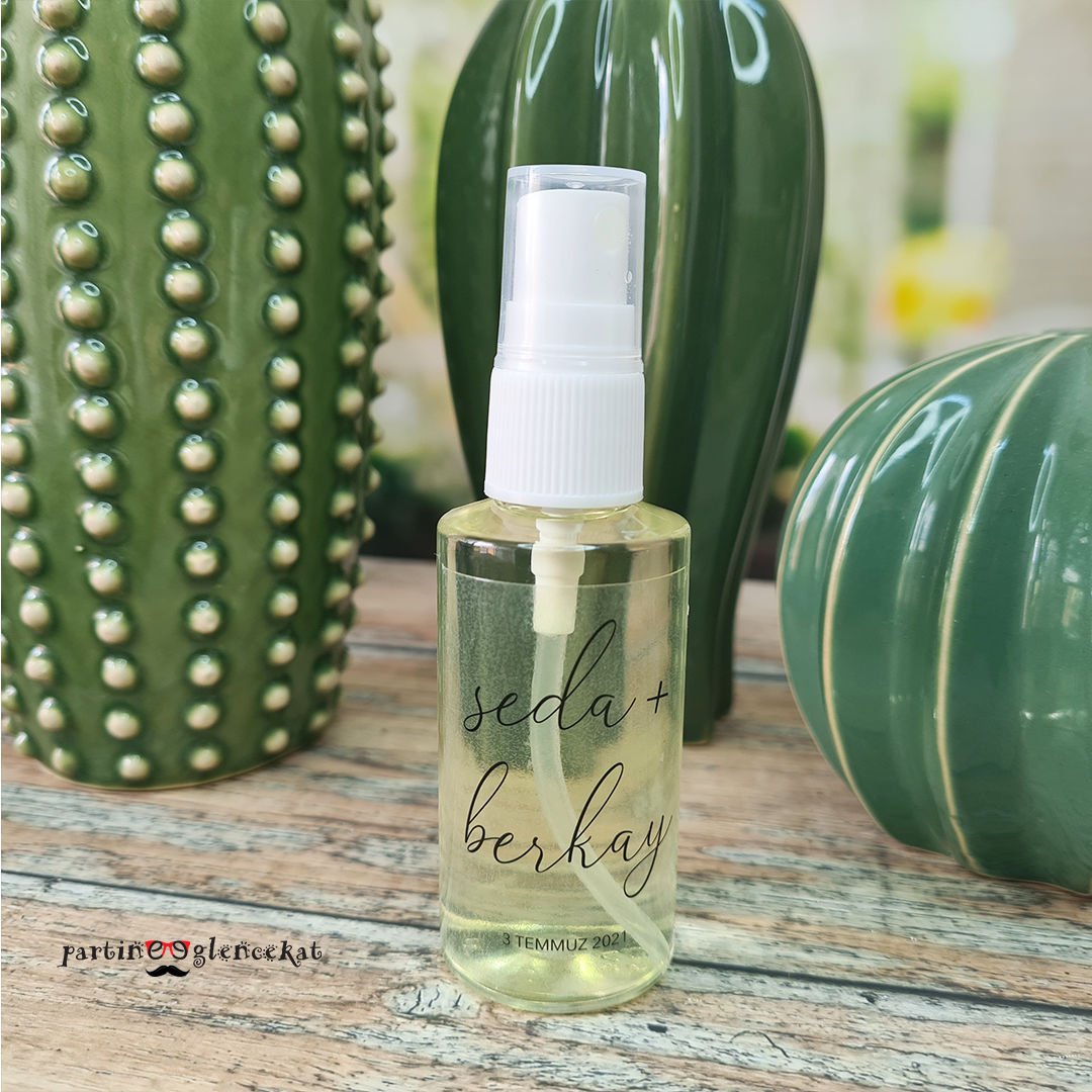 Zarif Konsept Fısfıslı Plastik Kolonya Hediyelik Sadece Plastik Sprey Şişe