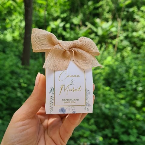 Bahar Çiçekleri Konsept Özel Kesim Kutulu Bubble Mum Hediyelik