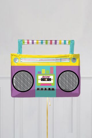 Radyo Şeklinde Folyo Balon Retro 80ler 90lar Partisi Retro Folyo Balon