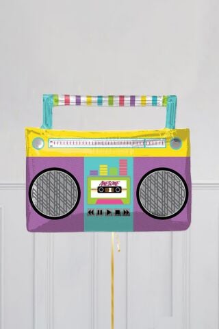 Radyo Şeklinde Folyo Balon Retro 80ler 90lar Partisi Retro Folyo Balon