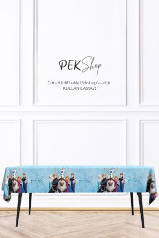 Frozen Konsept Elsa Masa Örtüsü Elsa Konsept Doğum Günü Masa Örtüsü