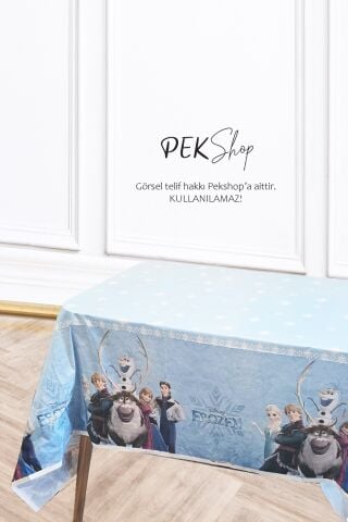 Frozen Konsept Elsa Masa Örtüsü Elsa Konsept Doğum Günü Masa Örtüsü