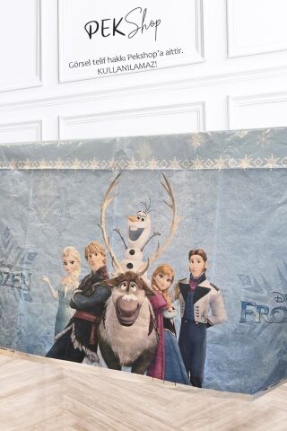 Frozen Konsept Elsa Masa Örtüsü Elsa Konsept Doğum Günü Masa Örtüsü