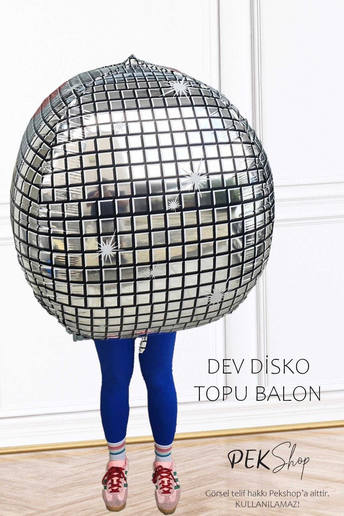 Dev Disko Topu Şeklinde Folyo Balon 50inç 125cm