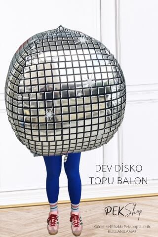 Dev Disko Topu Şeklinde Folyo Balon 50inç 125cm
