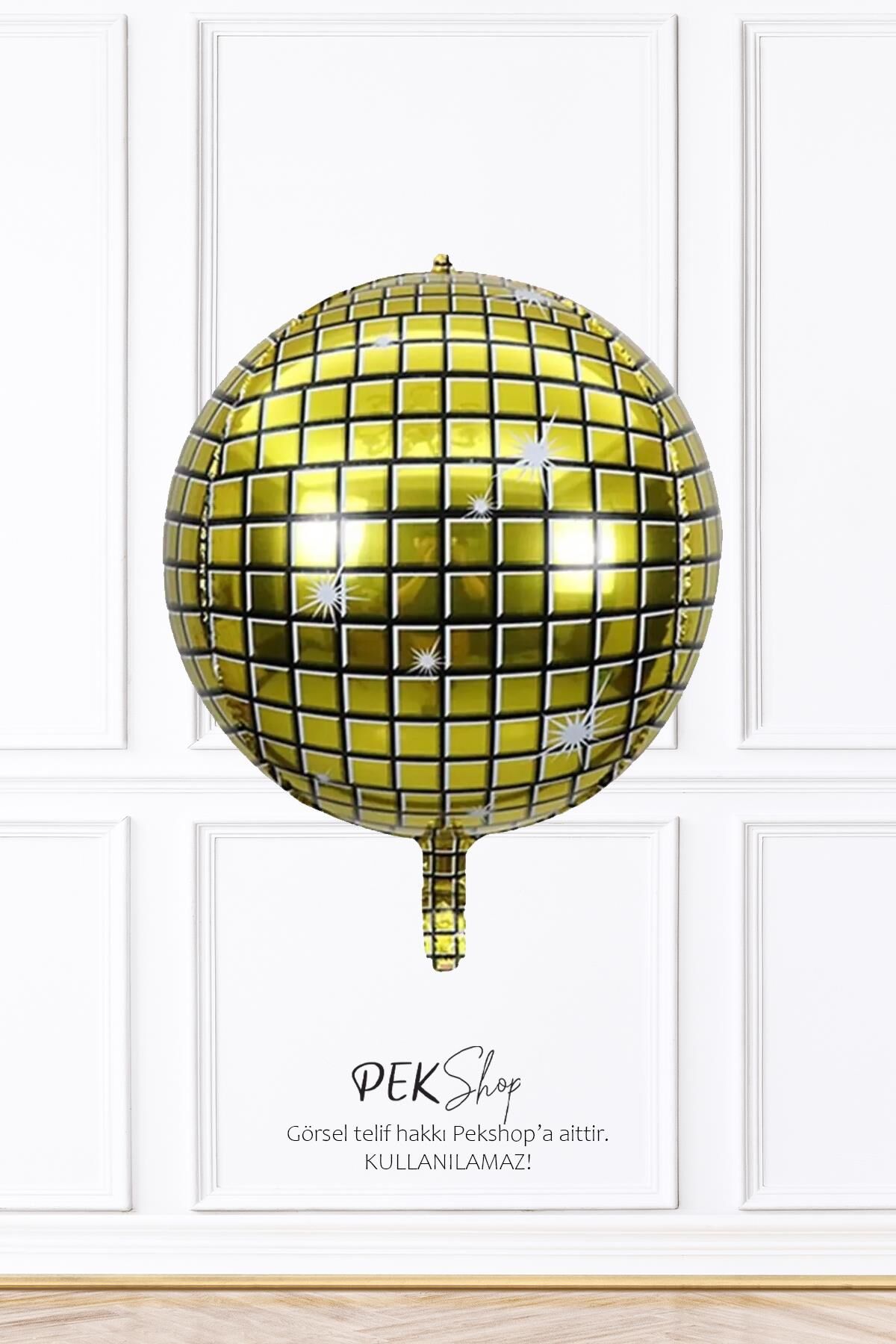 Gold Disko Topu Folyo Balon 22inç