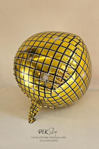 Gold Disko Topu Folyo Balon 22inç