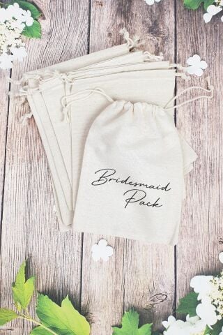 ''Bridesmaid Pack'' Gelin - Nedime Hediye Kesesi - 10 Adet