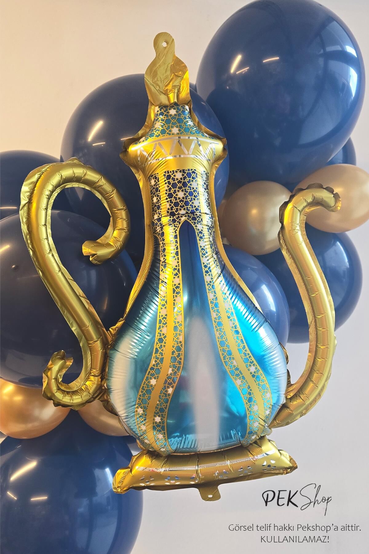 İbrik Folyo Balon Ramazan Süslemesi Ramazan Şerbet İbriği Ramazan Balonu