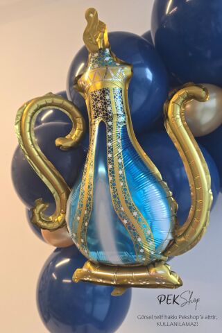 İbrik Folyo Balon Ramazan Süslemesi Ramazan Şerbet İbriği Ramazan Balonu