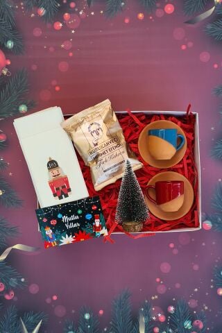 Türk Kahvesi Sever Çiftlere Özel Konsept Kurşun Asker Yılbaşı Hediye Kutusu