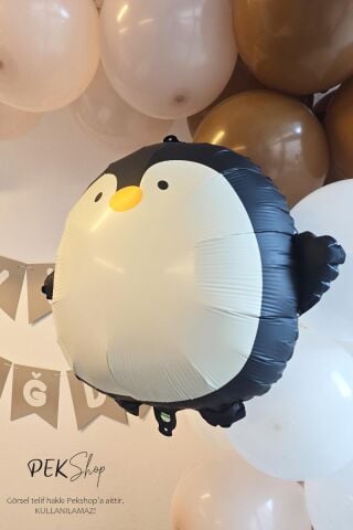 Sevimli Penguen Folyo Balon 59x54cm