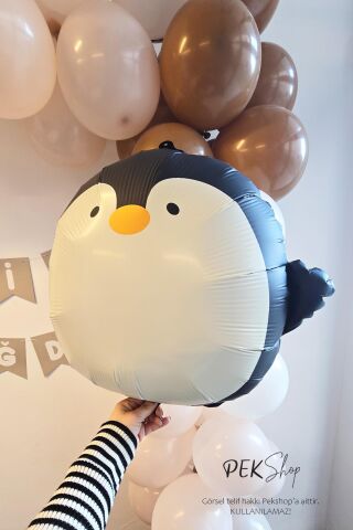 Sevimli Penguen Folyo Balon 59x54cm