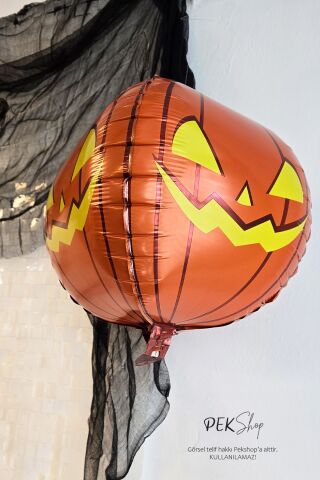 4D Kabak Cadılar Bayramı Balonu Bal Kabağı Folyo Balon