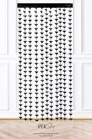 Yarasa Kapı Perdesi Cadılar Bayramı Süsü Duvar Fon Perdesi