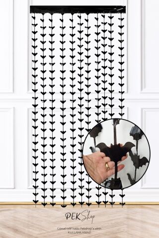 Yarasa Kapı Perdesi Cadılar Bayramı Süsü Duvar Fon Perdesi