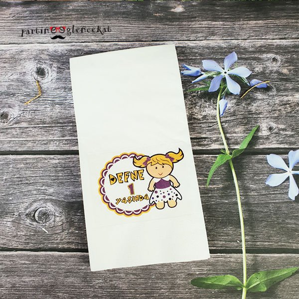 Oyuncak Bebek Konsept  Baskılı Peçete