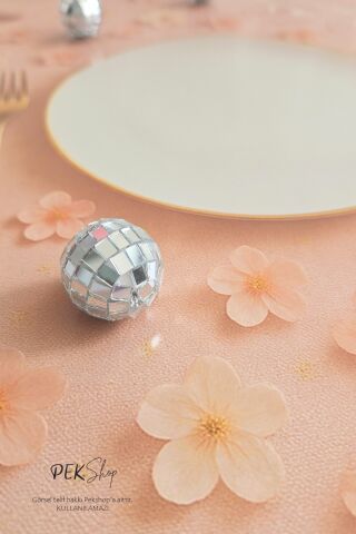 Disko Topu Pasta Süsü 6lı Mini Set Aynalı Top 3cm 6lı