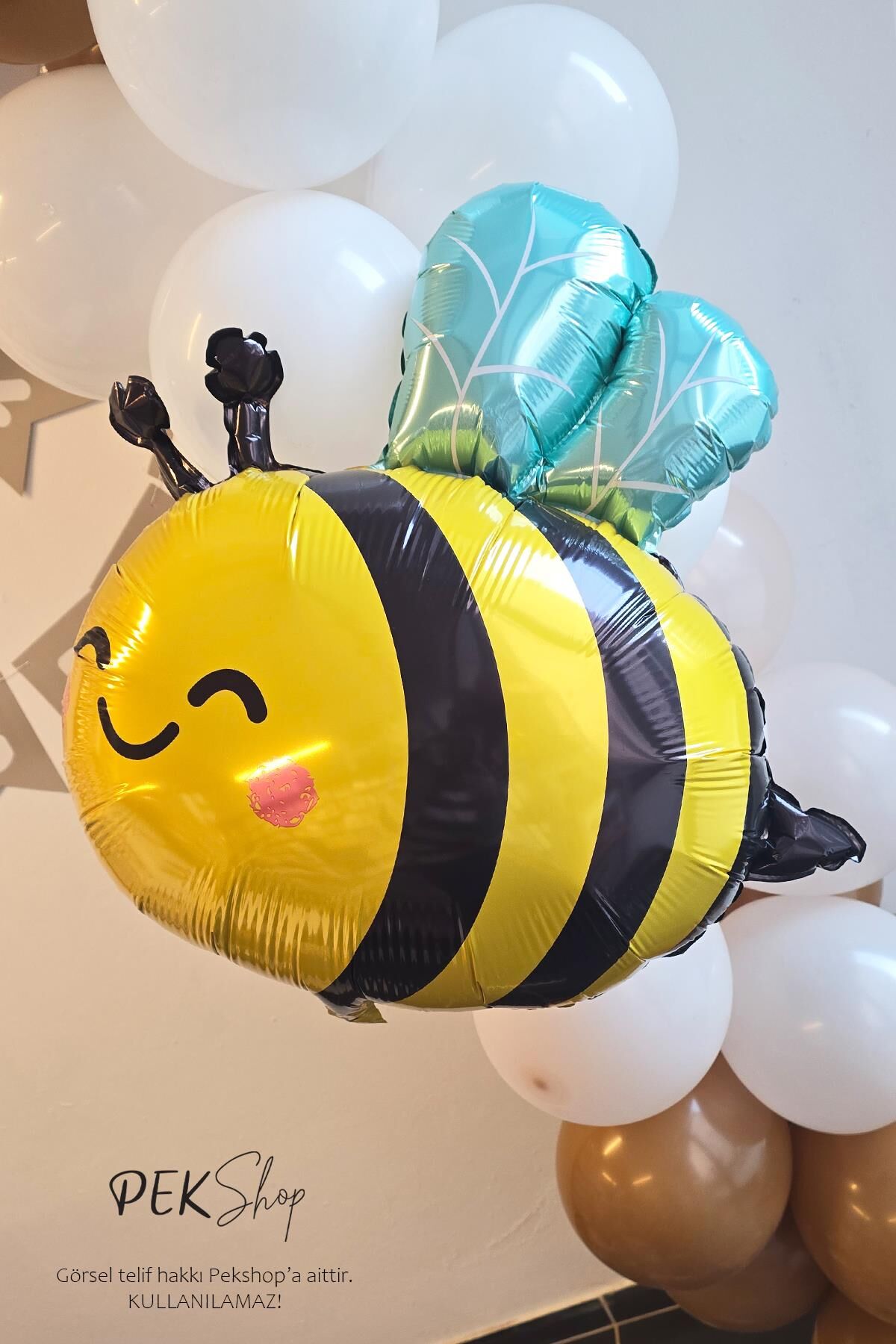 Sevimli Arı Folyo Balon 81x65 cm
