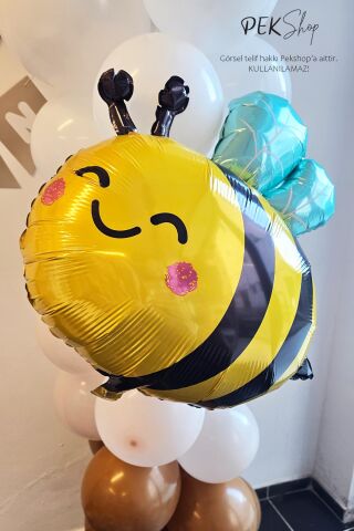 Sevimli Arı Folyo Balon 81x65 cm