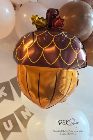 Sevimli Sincap ve Fındık Balon Birlikte 2li Folyo Balon Paketi