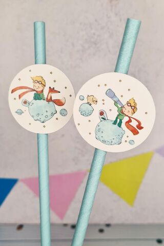 Küçük Prens Konsept Pipet Süsleri 10lu Lüks Pipet Paketi