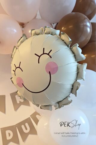 Retro Güneş Folyo Balon 51x54cm