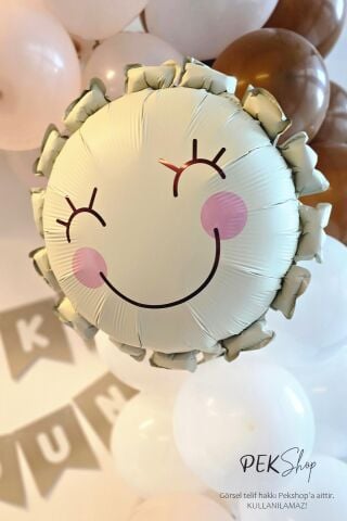 Retro Güneş Folyo Balon 51x54cm