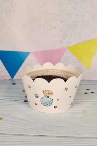 Küçük Prens Konsepti Cupcake Sargısı 10'lu Küçük Prens Konsept Doğum Günü