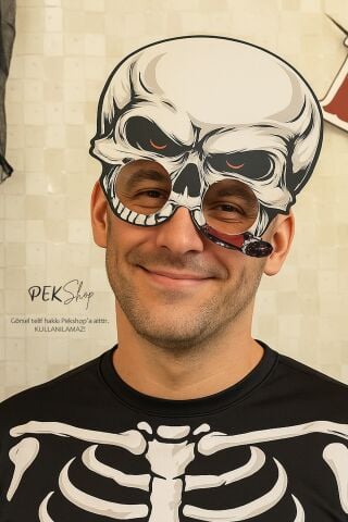 Kuru Kafa Cadılar Bayramı Gözlük Halloween Aksesuarı