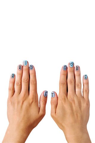 Bride - Gelin Geçici Tırnak Dövmesi - Nail Tattoo